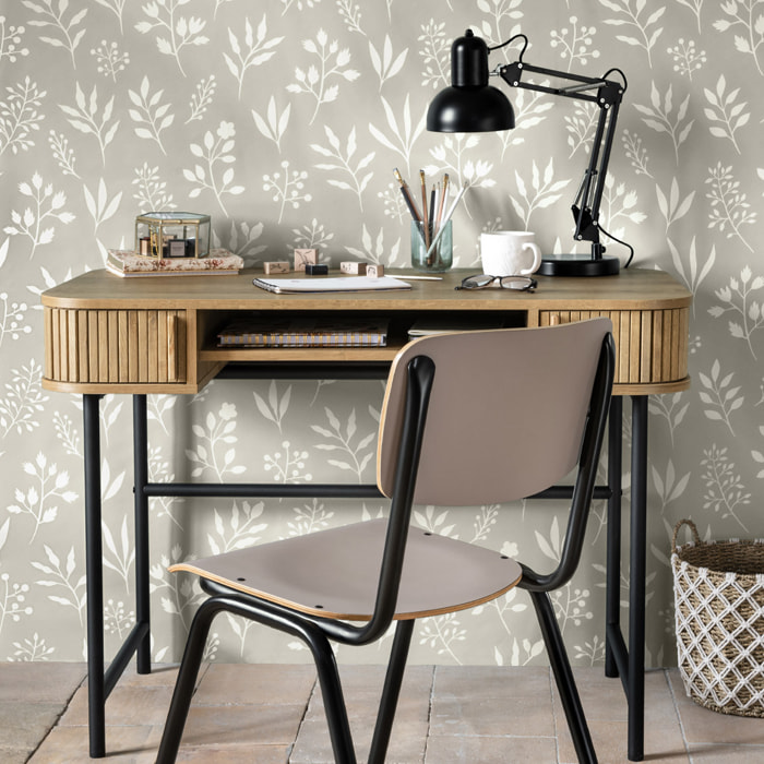 Lampe "Bren" - métal - noir - H55 - 8 cm