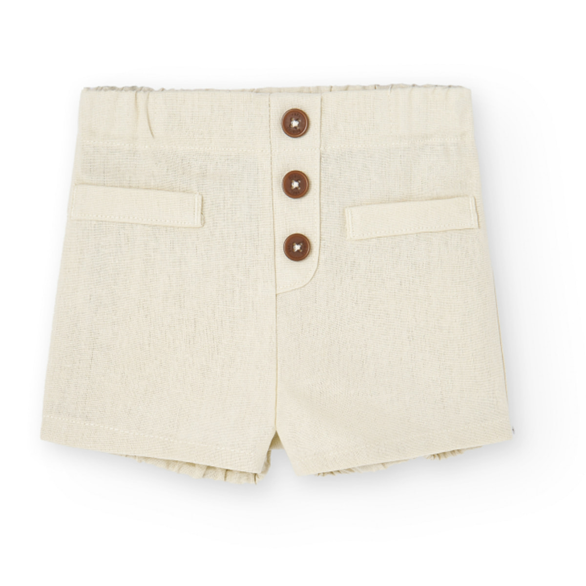 Conjunto lino niño, estampado de cuadros, verde claro