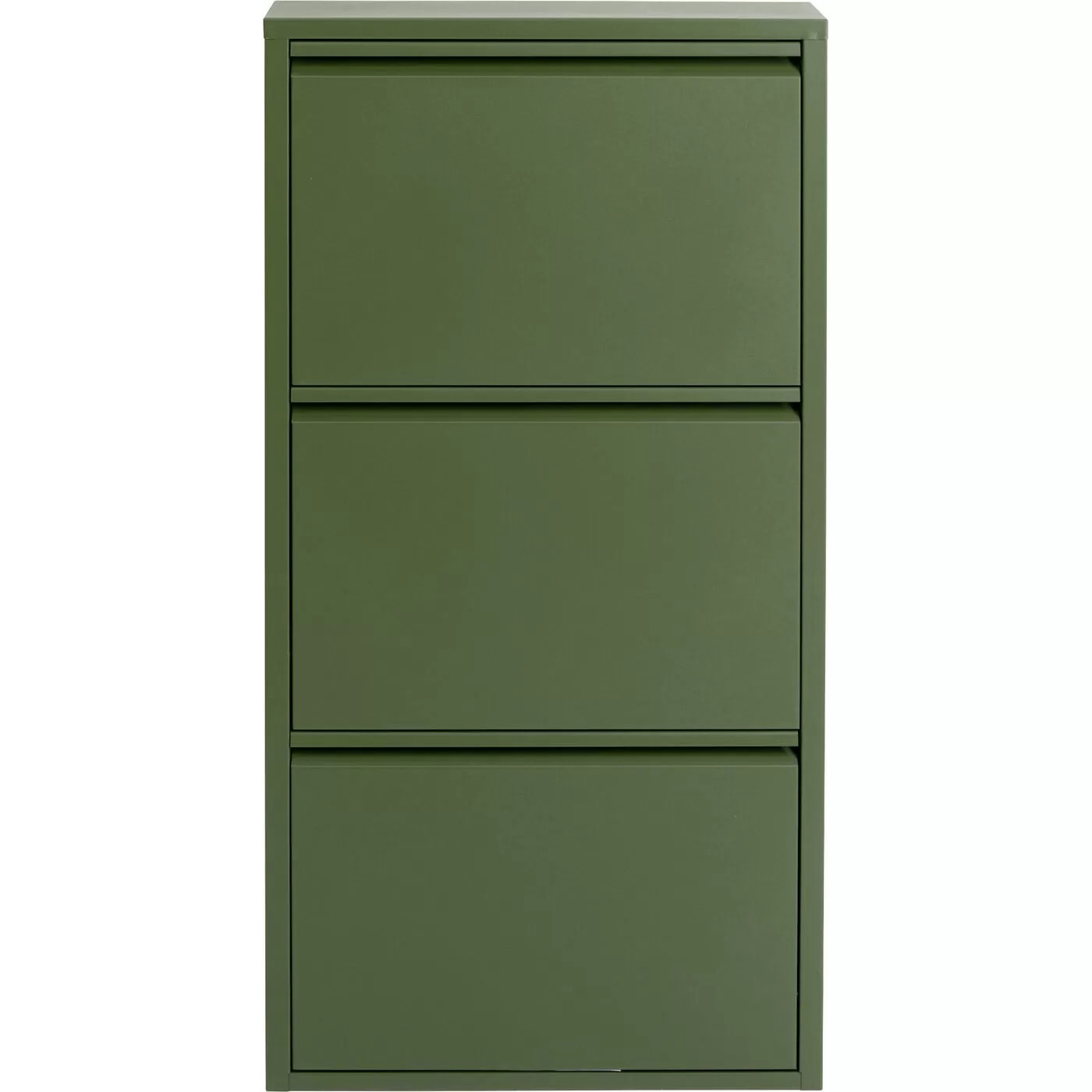 Casier à chaussures Caruso olive 3 tiroirs Kare Design