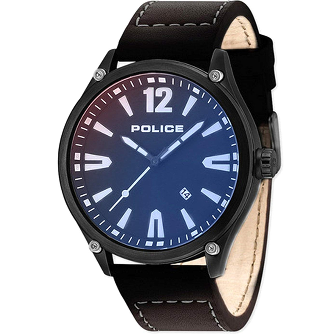 Reloj Police R1451287003 Hombre Analogico Cuarzo con Correa de Piel