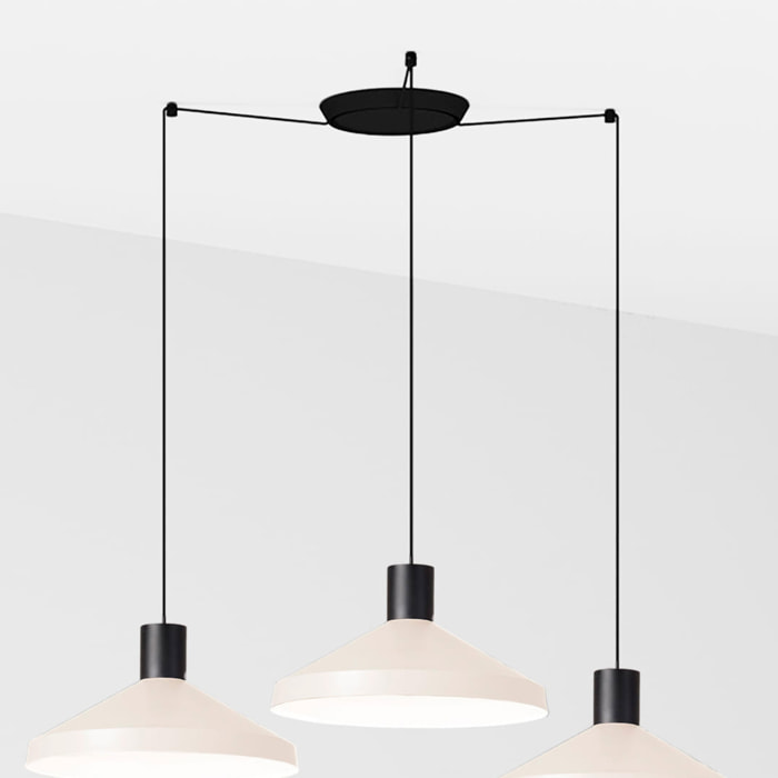 KOMBO 400 3L Lampada sospensione beige