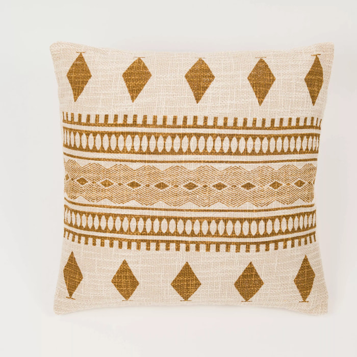 Cojín cuadrante algodón Fauno 45x45 - funda + relleno