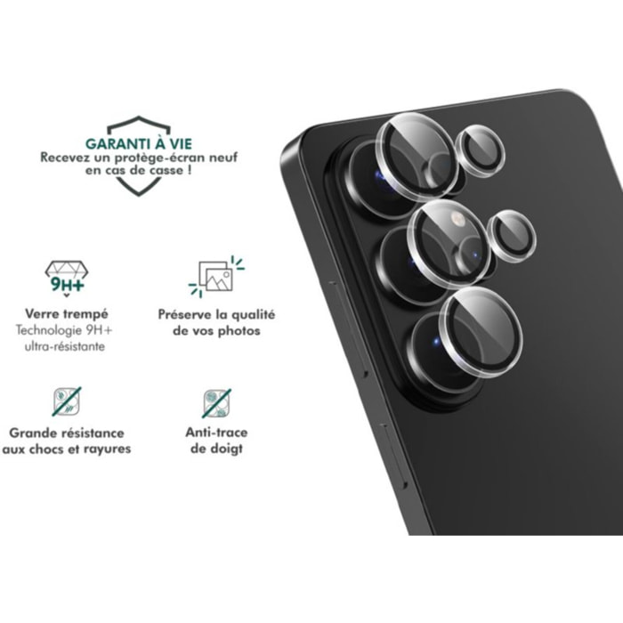 Protège écran FORCE GLASS objectif transparent x5 S26 Ultra