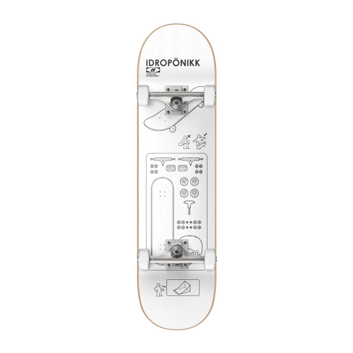 Skate completo Hydroponic IKEA CO White