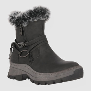 Botines - Negro - Tacón: Bajo