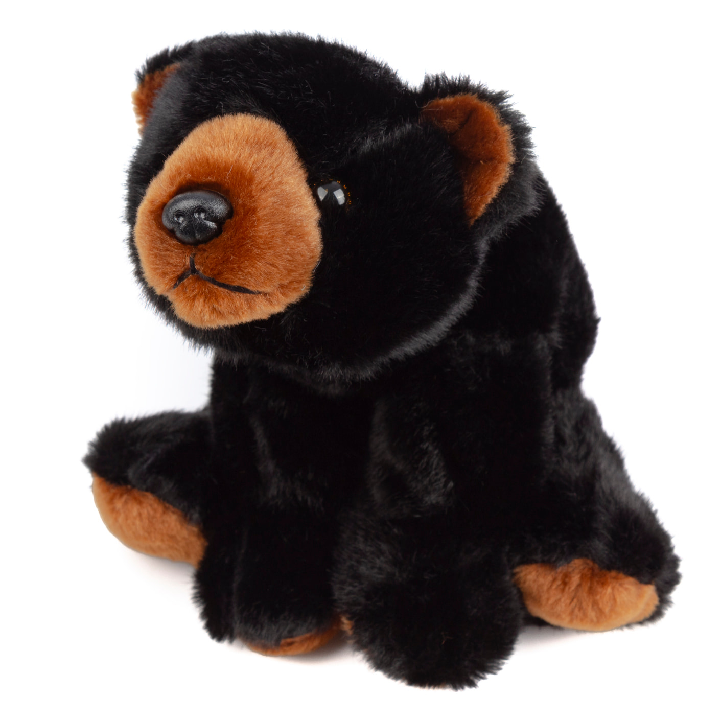 Peluche extra morbido e soffice. Design orso nero. 30 cm.