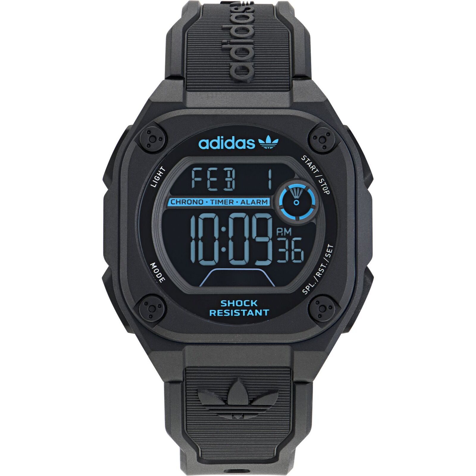 Reloj Adidas AOST23571 Unisex Digital Cuarzo con Correa de Silicona