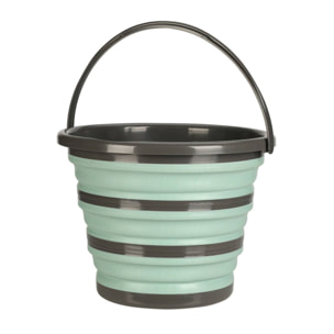 Well home cubo plegable 10l verde claro