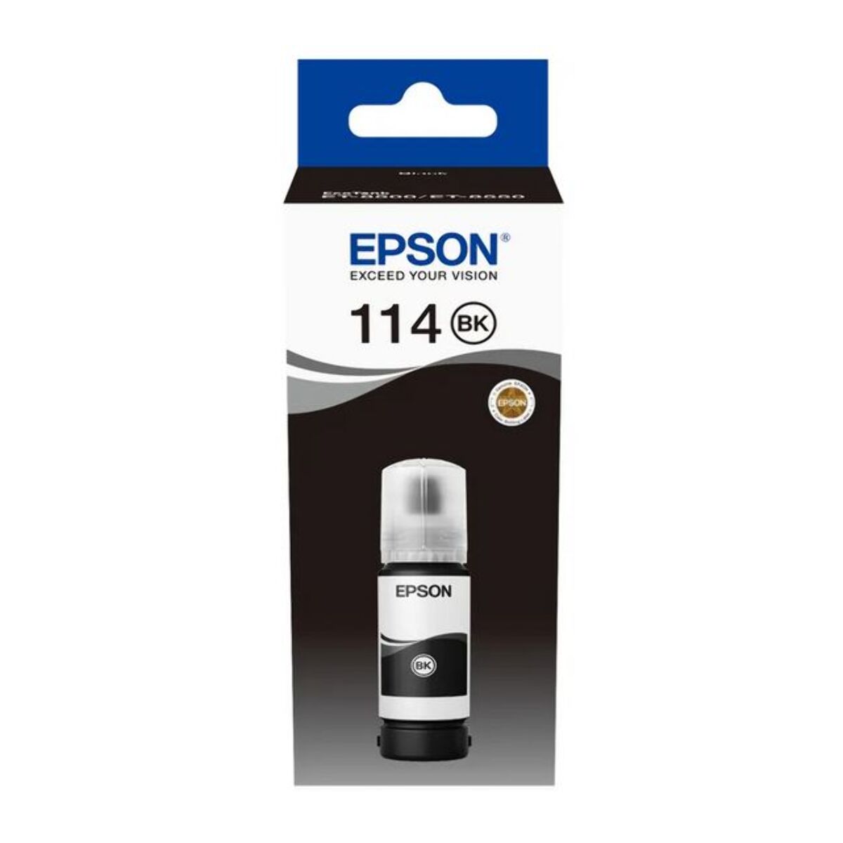 Cartouche d'encre EPSON Bouteille d'Encre Ecotank 114 Noire Pigmentée - C13T07B140