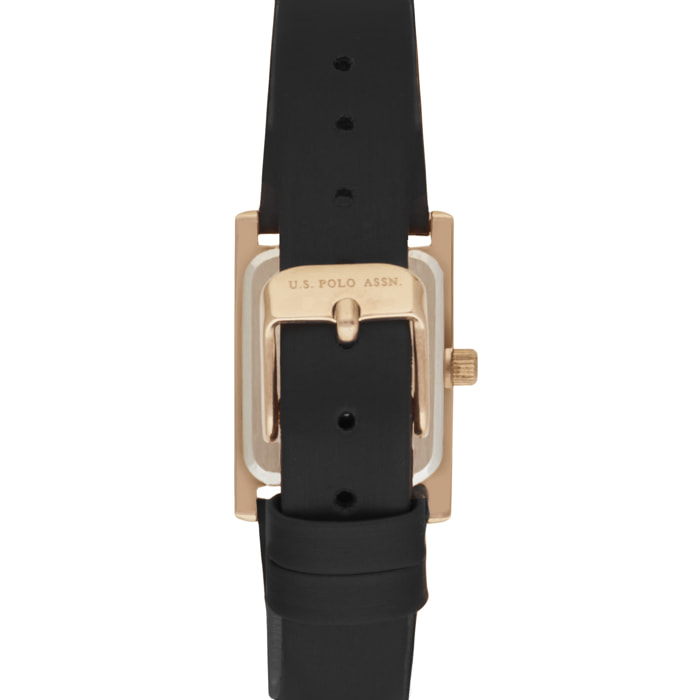 Orologio U.S. Polo Assn. in satin nero