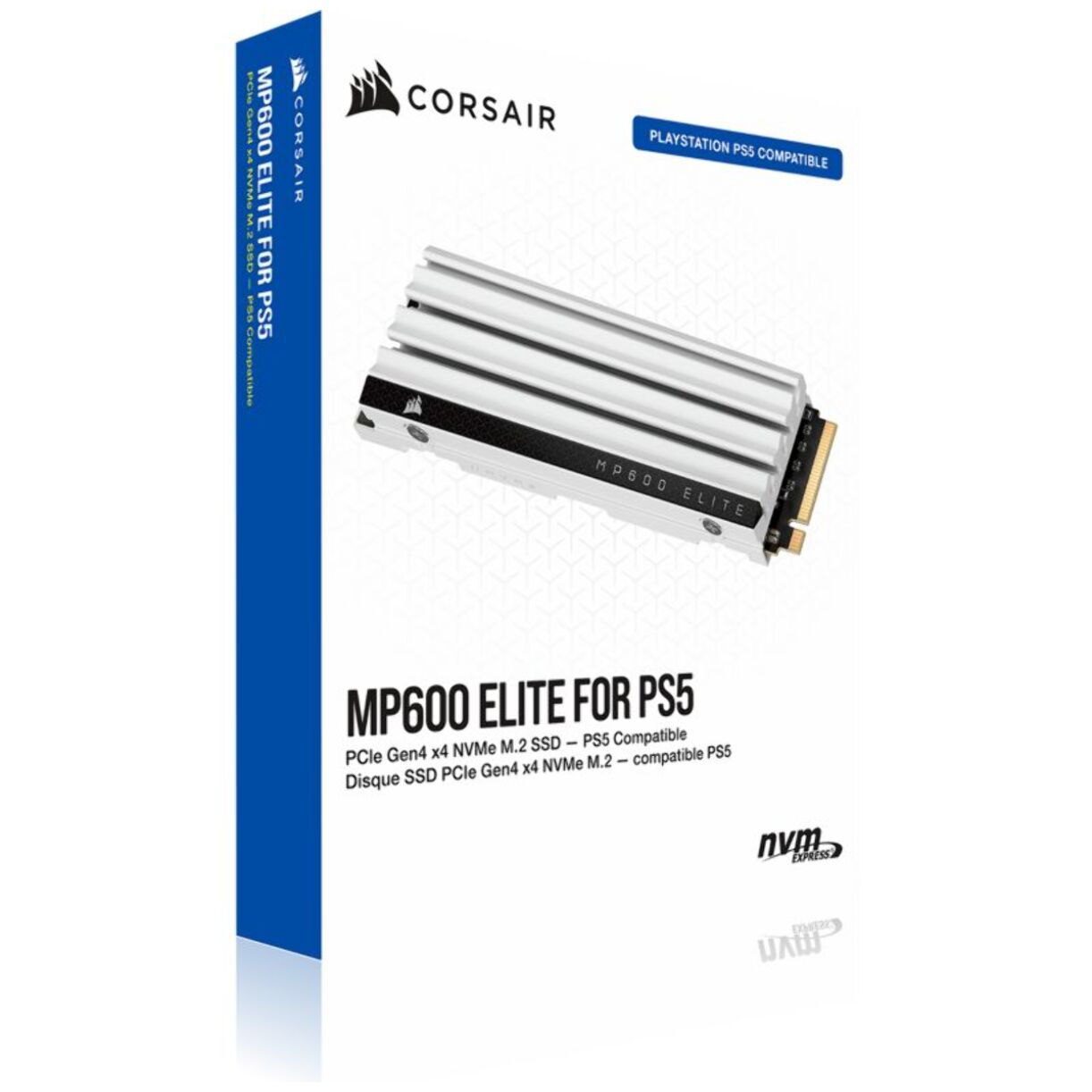 Disque dur SSD interne CORSAIR 2To MP600 P5/PC avec dissipateur