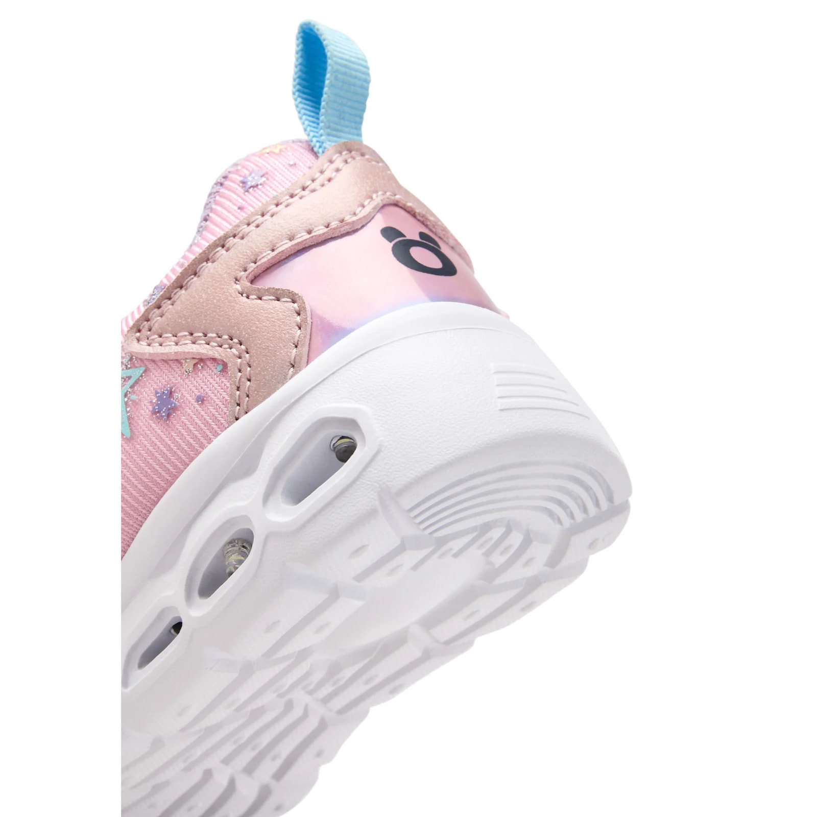 Zapatillas de Niña con Luz y Estrellas en Rosa