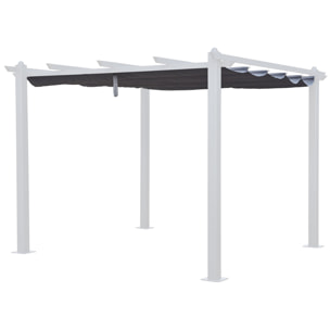 Toile pour pergola autoportante 3 × 3m CASSIS grise
