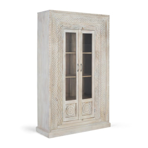 Armoire en bois de manguier 110cm style ethnique rustique