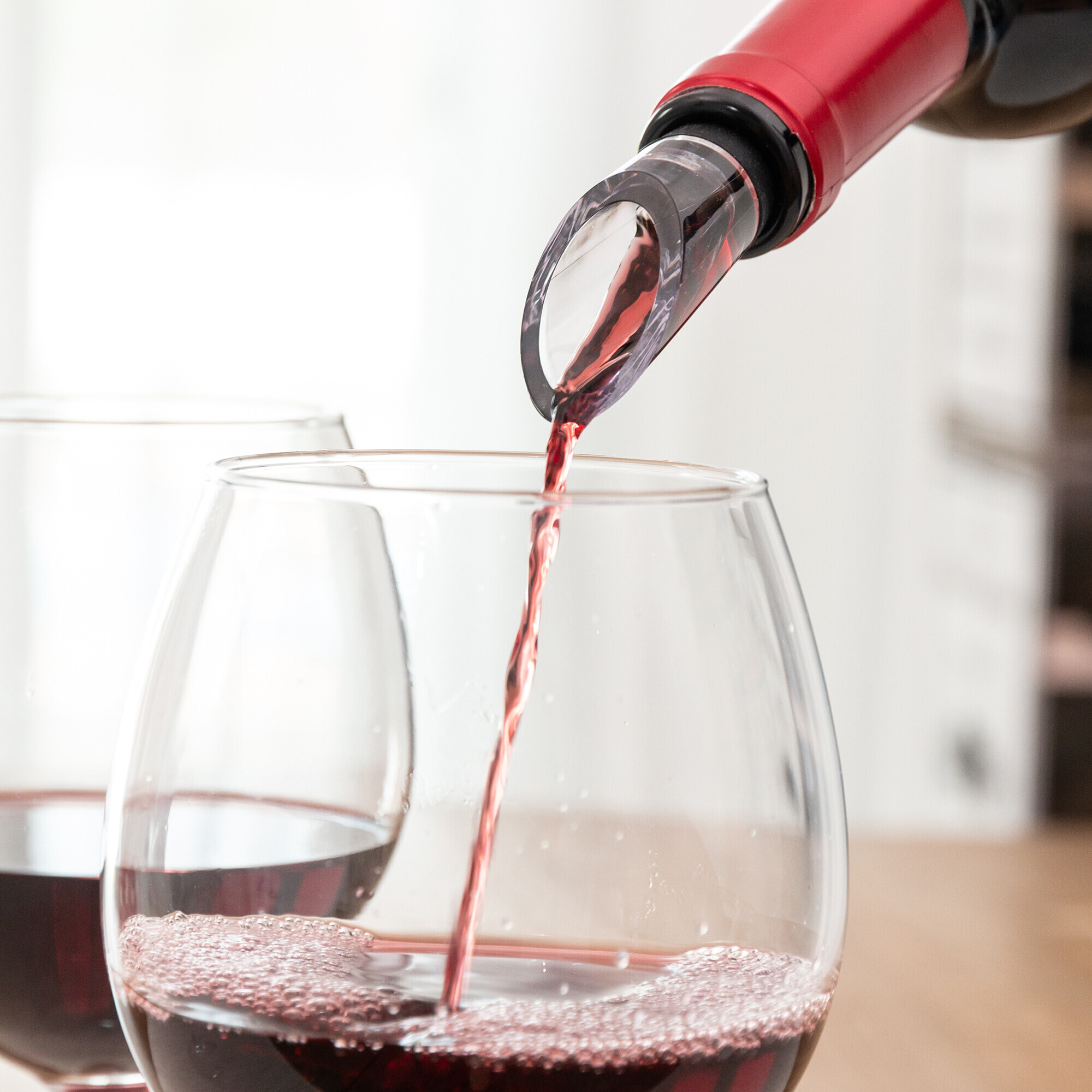 Refrigerante per vino con aeratore - 1,5x19 cm