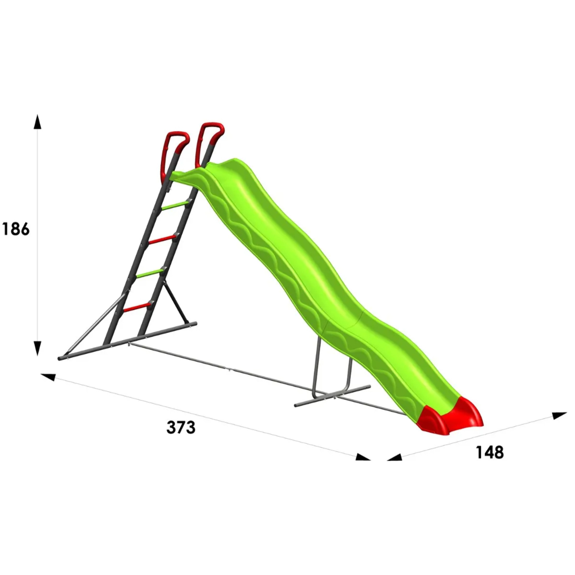 Toboggan EZAR 3,32 m, 3-12 ans