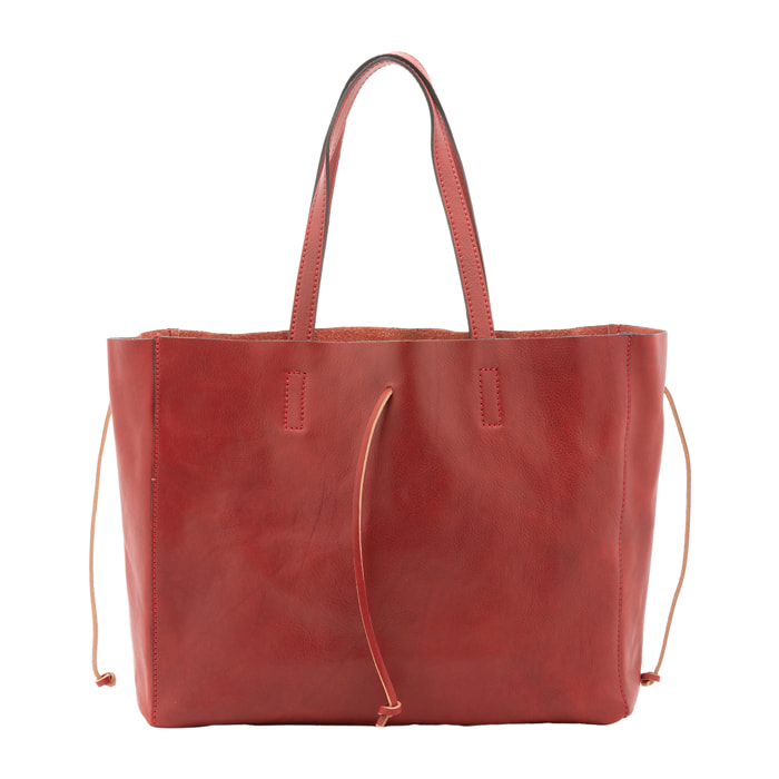 Borsa a spalla  unisex In Vera pelle Made in Italy 30x16x23 cm