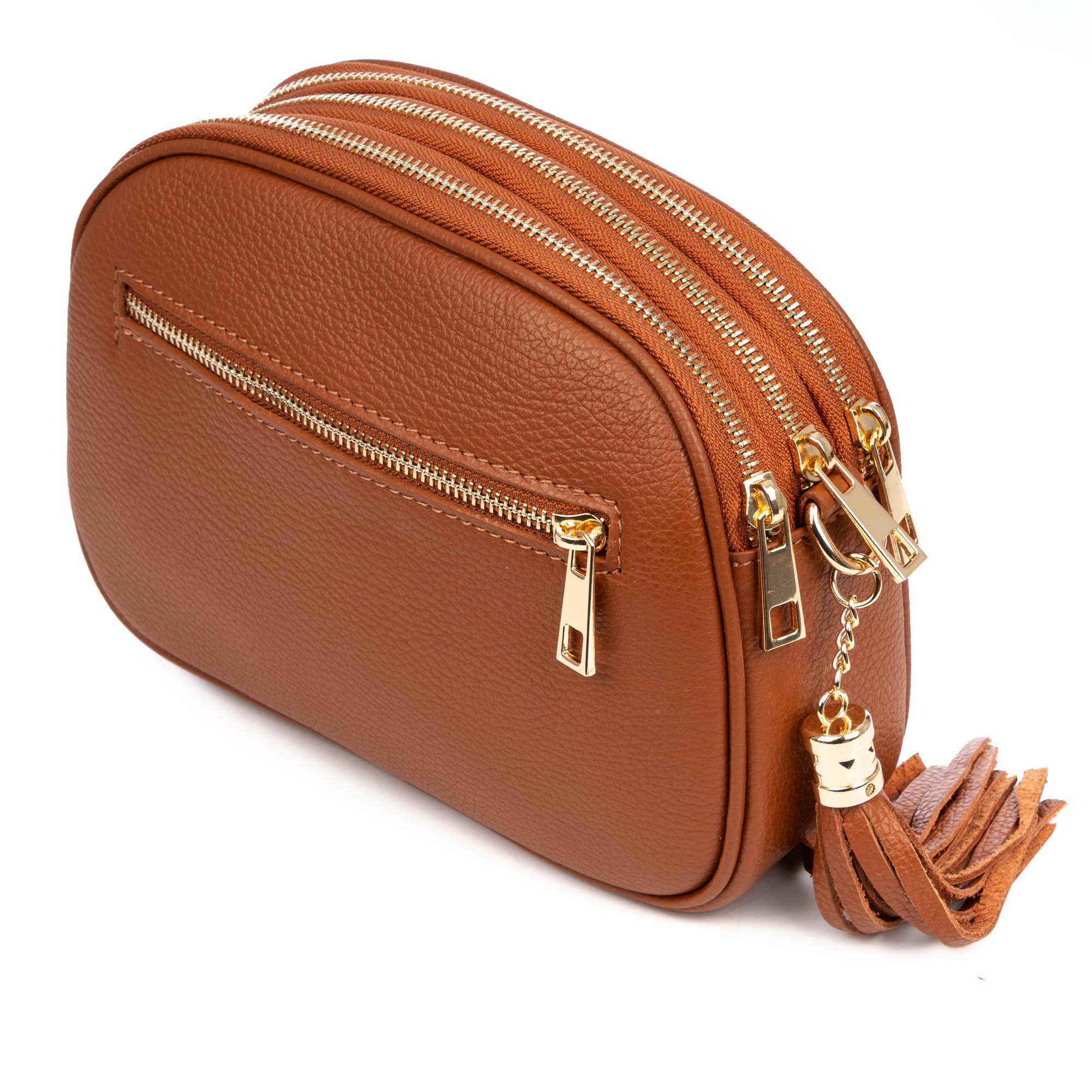 Aliminusa bolso bandolera Mujer. Piel auténtica Gamuza y Dollaro.