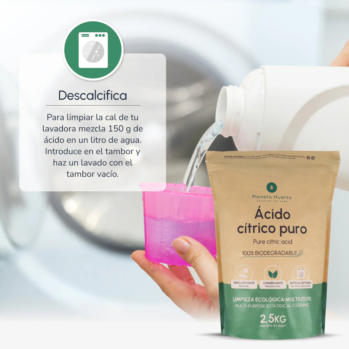 Ácido cítrico Planeta Huerto 1 Kg
