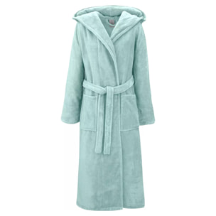 Peignoir coton mélangé 300 g/m² uni bleu Teddy glacier