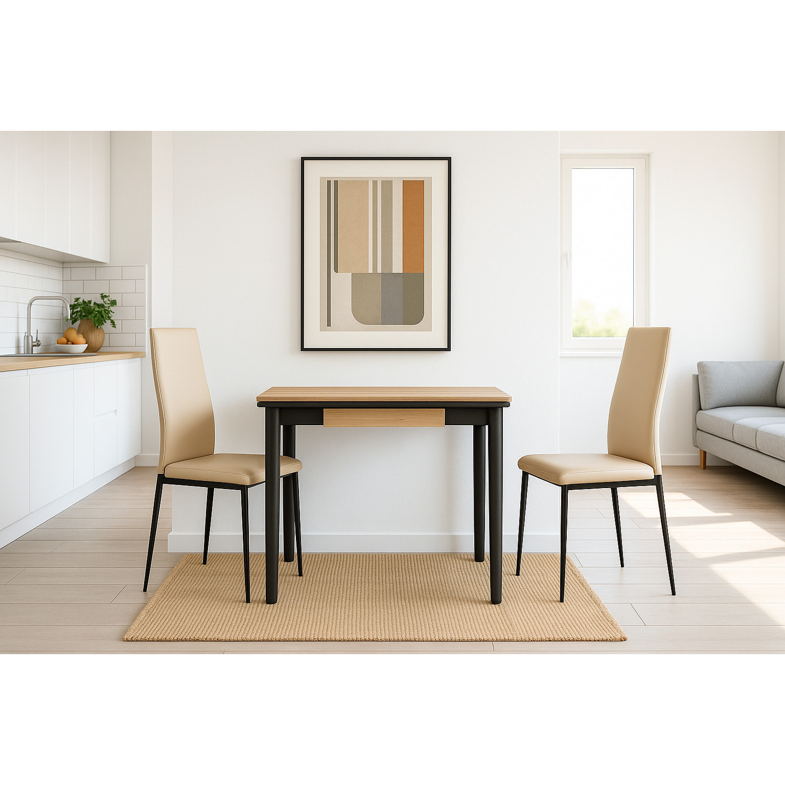 Mesa de cocina extensible