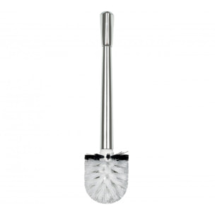 Brosse wc avec manche ETNA chromé Blanc Spirella