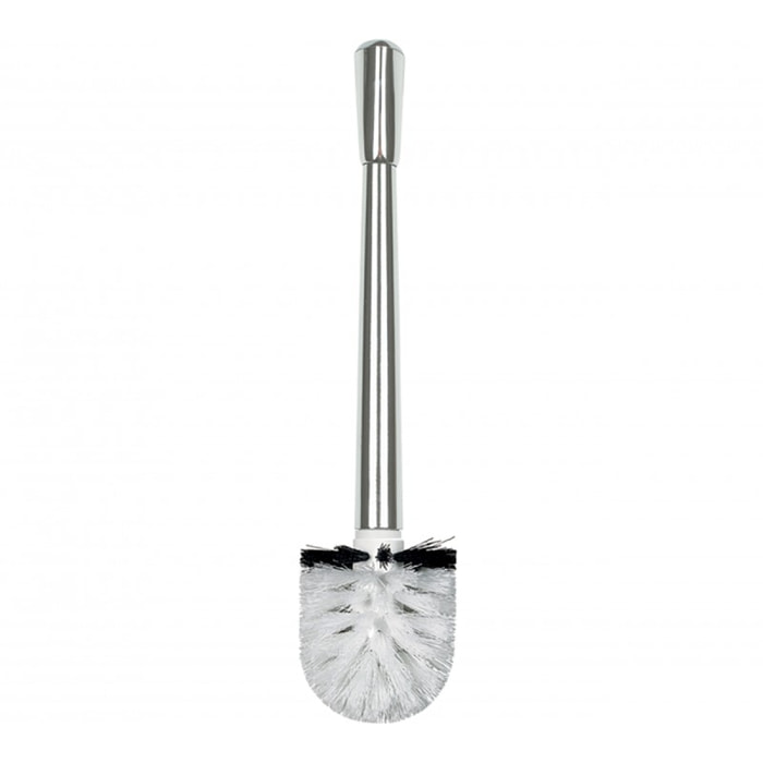 Brosse wc avec manche ETNA chromé Blanc Spirella