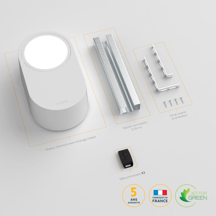 Motorisation pour porte de garage Serenia 700 io - Hauteur Maxi 2,35m