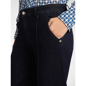 Elena Mirò - Jeans 5 tasche marinière, "Mary" - Blu