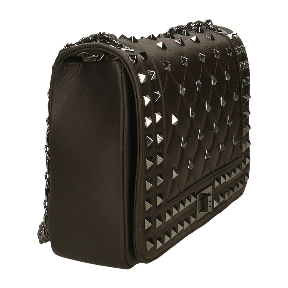 Borsa a spalla da donna Made in Italy - Modello Catania - Vera pelle - 13.0 x 22.0 x 7.0 cm