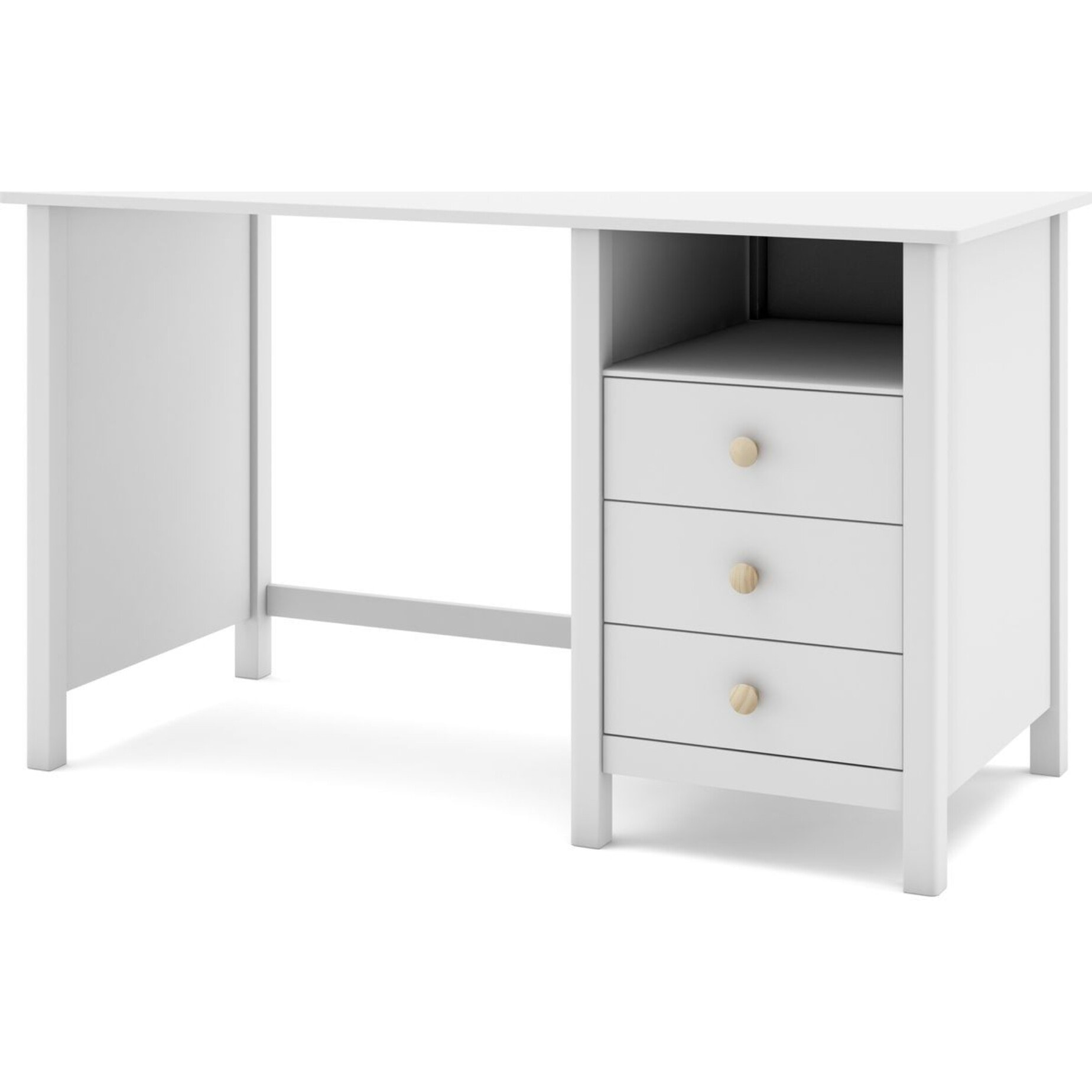 Bureau enfant 3 tiroirs en bois massif - MELVIN