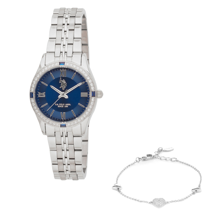 Cofanetto orologio e bracciale U.S. Polo Assn.
