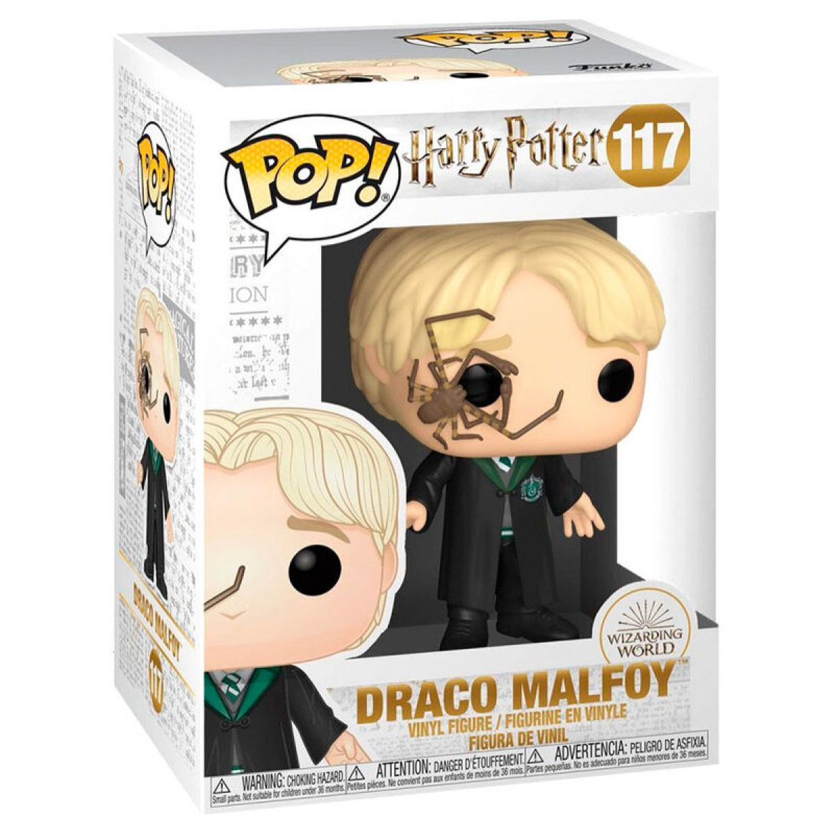 Harry Potter Funko POP Film Vinile Figura Draco Malfoy Con Ragno 9 cm