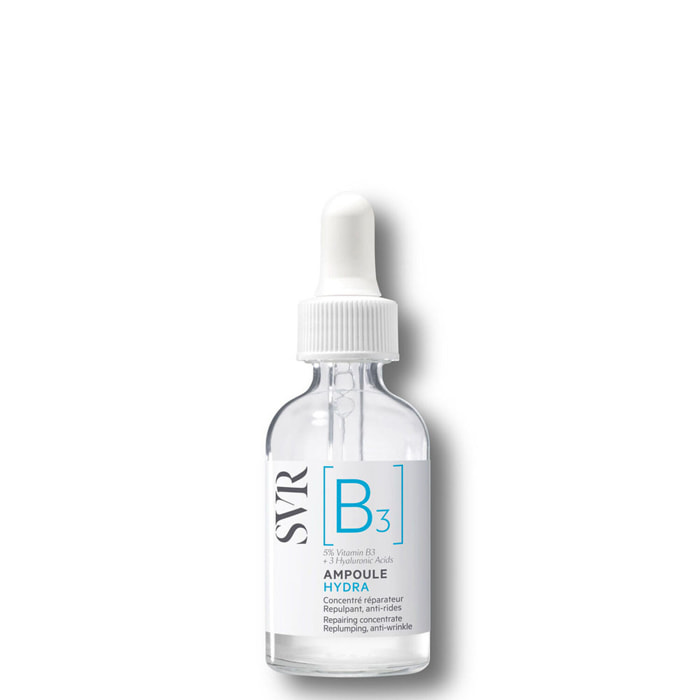 [B3] Ampoule Hydra - Concentré Réparateur - Repulpant, Anti-Rides 30 ml