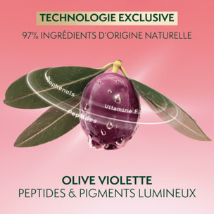 La Provençale Peptide-Eclat - Soin Yeux Rose Booster d'Eclat Anti-fatigue - Olive violette - Peptides & Pigments lumineux - 15ml