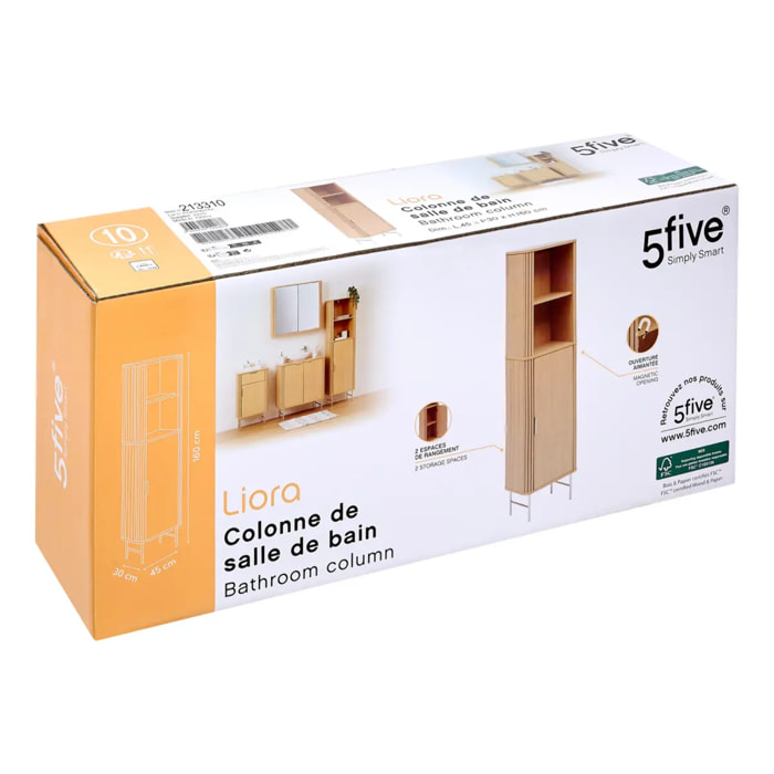 Meuble haut de salle de bain Liora 1 porte