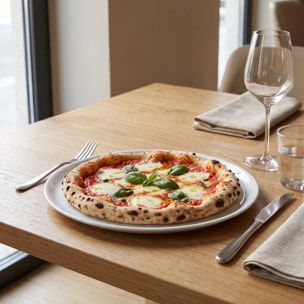 Set piatti pizza in porcellana - Bianco