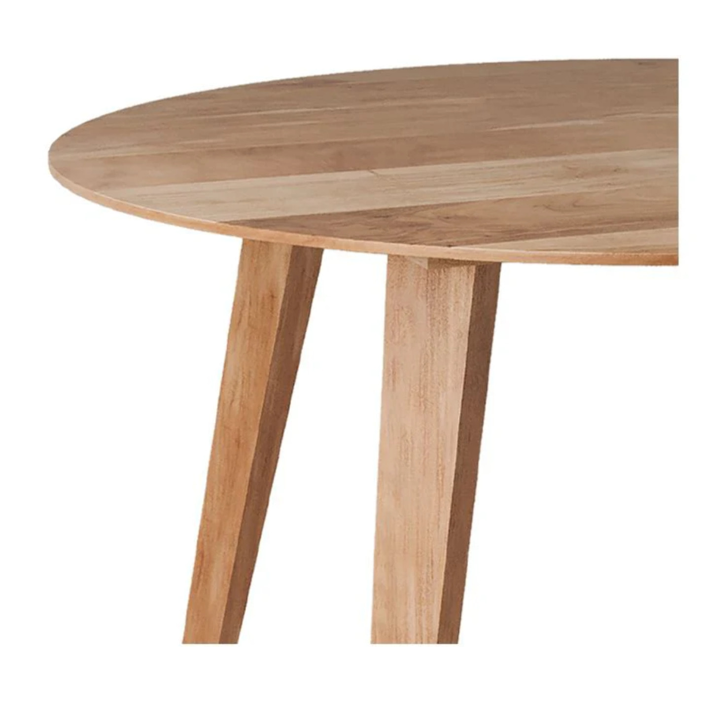 Table ronde 4 personnes en bois d'acacia D115 cm - Iguana