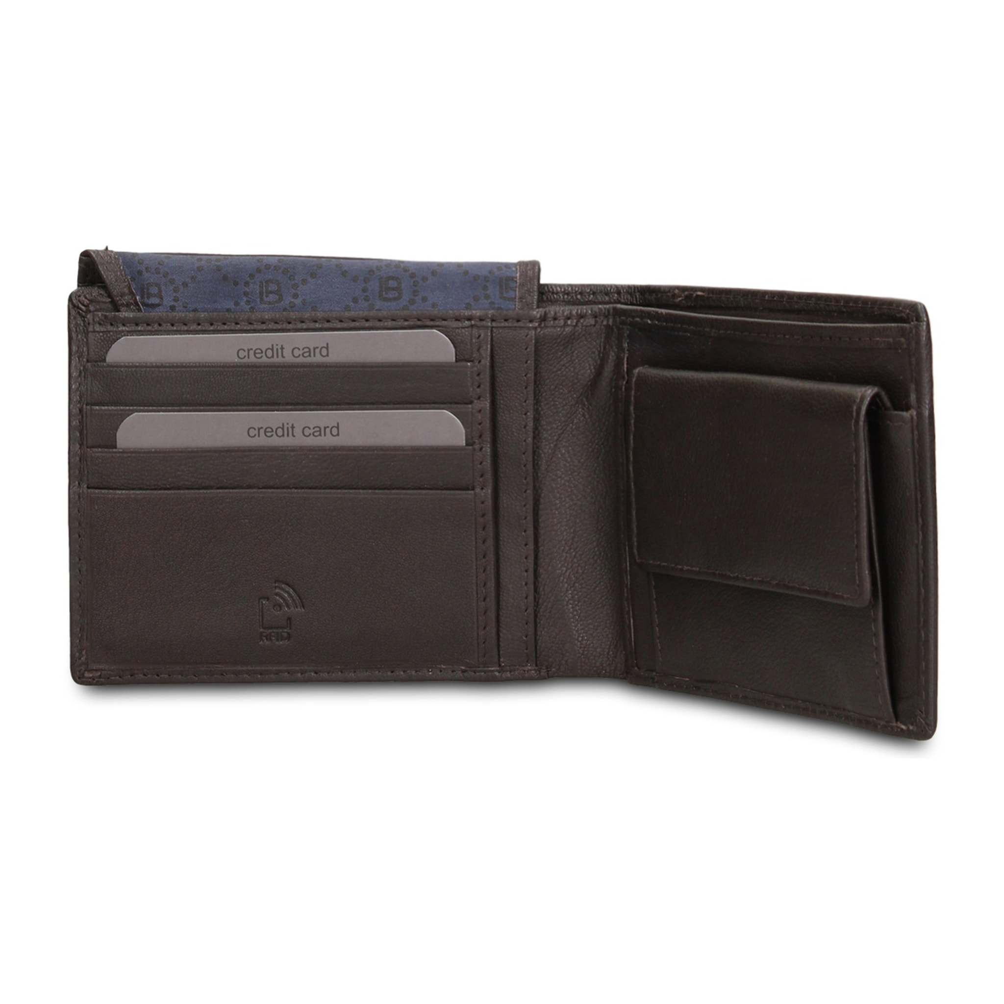 Portafoglio uomo vera pelle - Modello Araldo Prime - Casual - 12.0 x 10.0 x 2.5 cm
