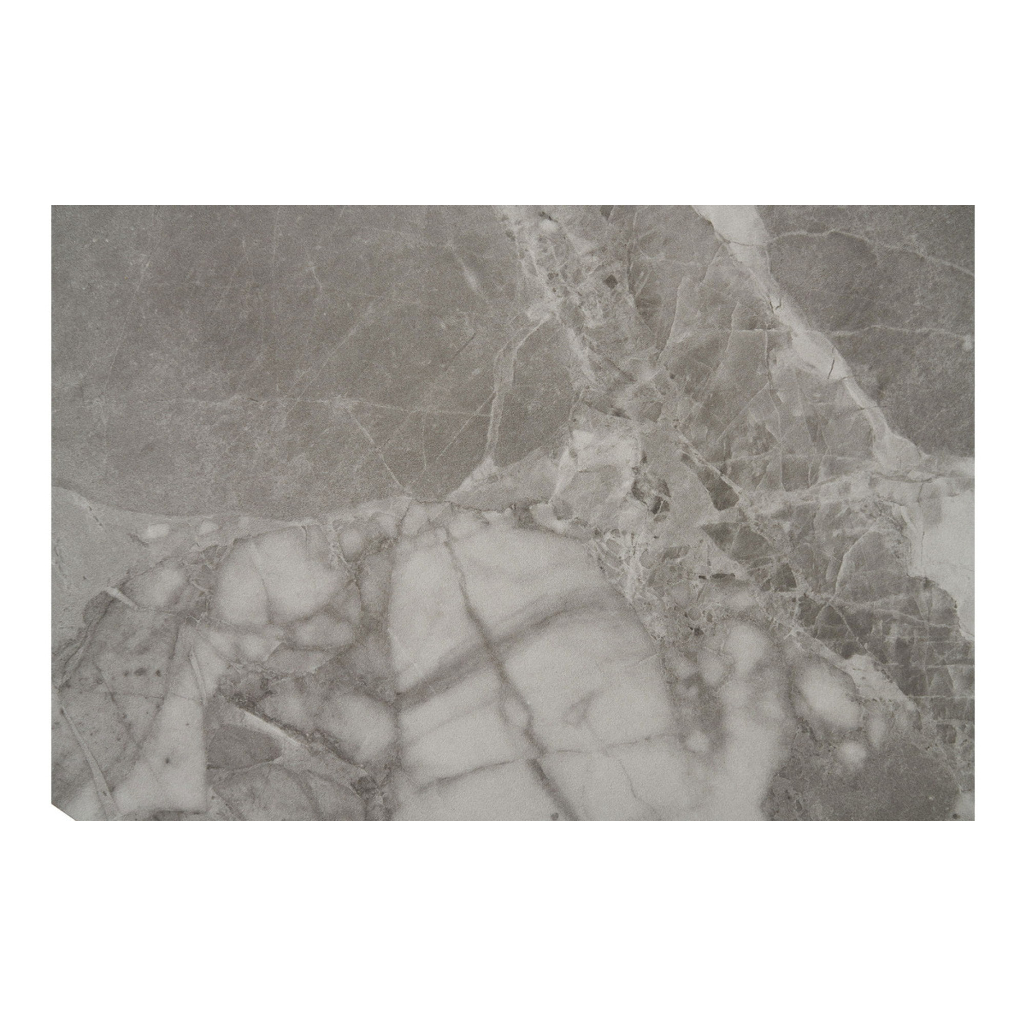 Brito - Tavolino da salotto effetto marmo grigio e nero ø60x45 cm