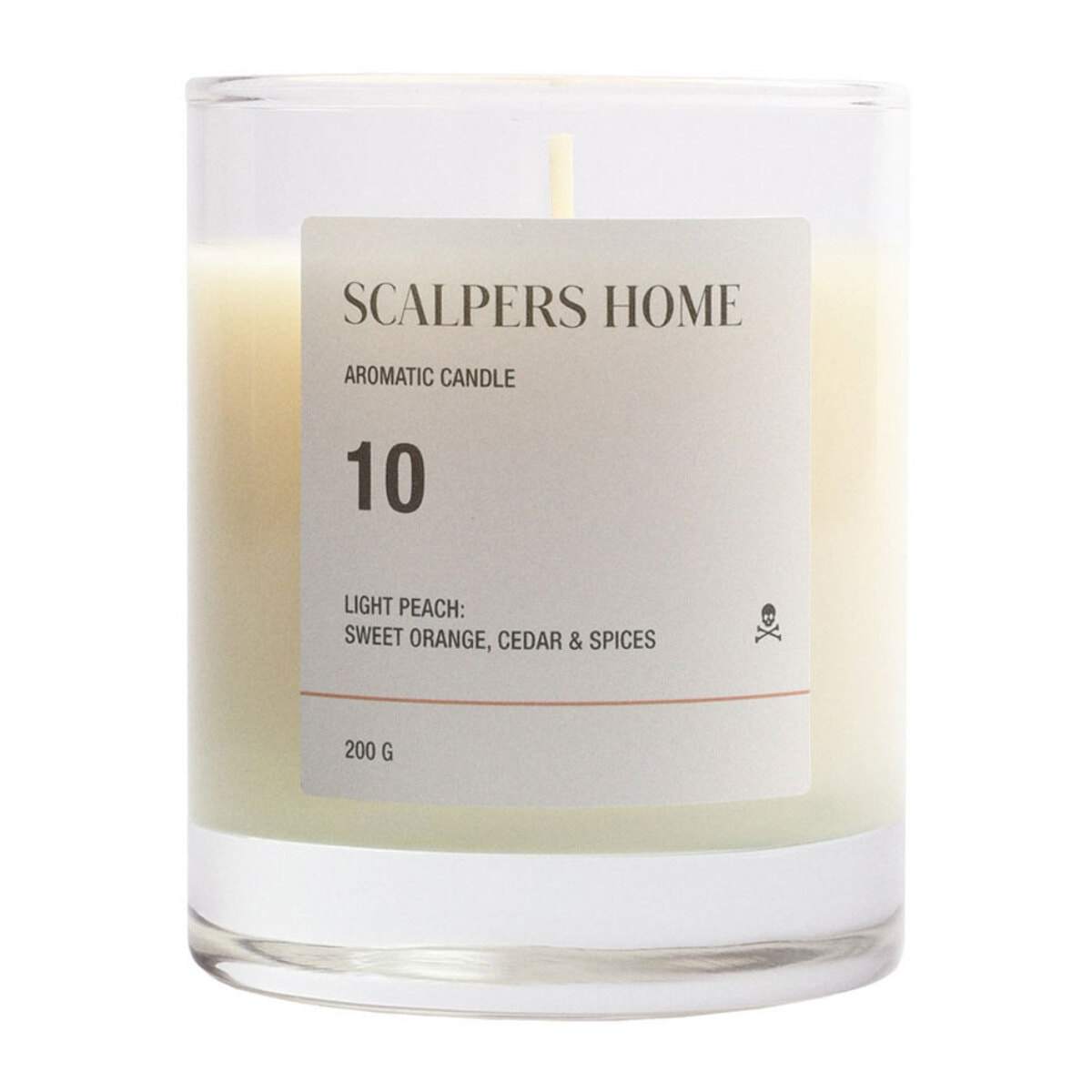 Vela aromática 200gr aroma light peach scalpers