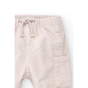 Pantaloni Da Bambino In Velluto A Coste Stone