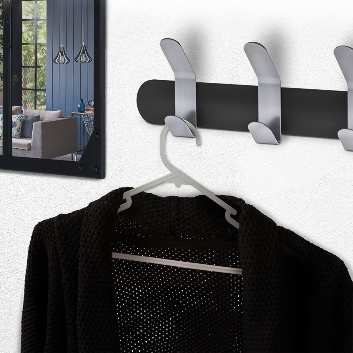 Set buanderie - 20 cintres + 30 pinces à linge