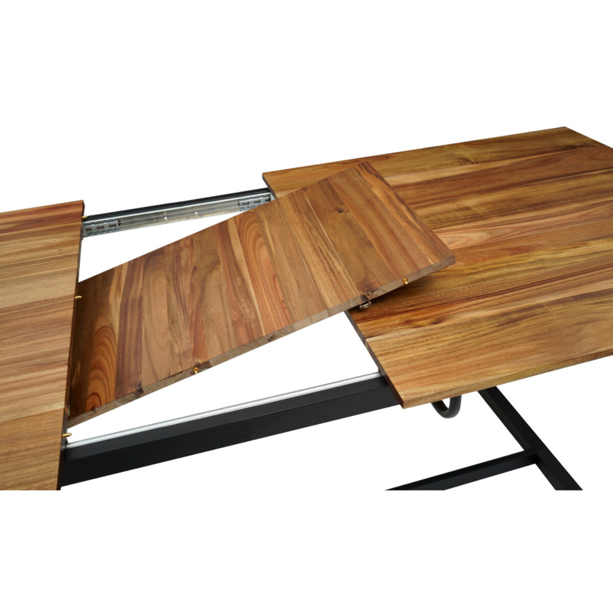 Table extensible bois et acier Acacia