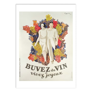 Affiche - Buvez du vin, vivez joyeux 1933 - Leonetto Cappiello