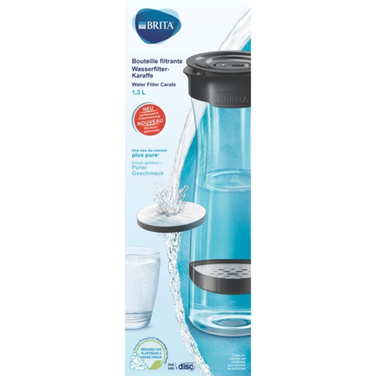 Bouteille BRITA FILL&SERVE MIND gris foncé