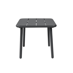 Table basse de jardin carrée acier  AMÉLIA