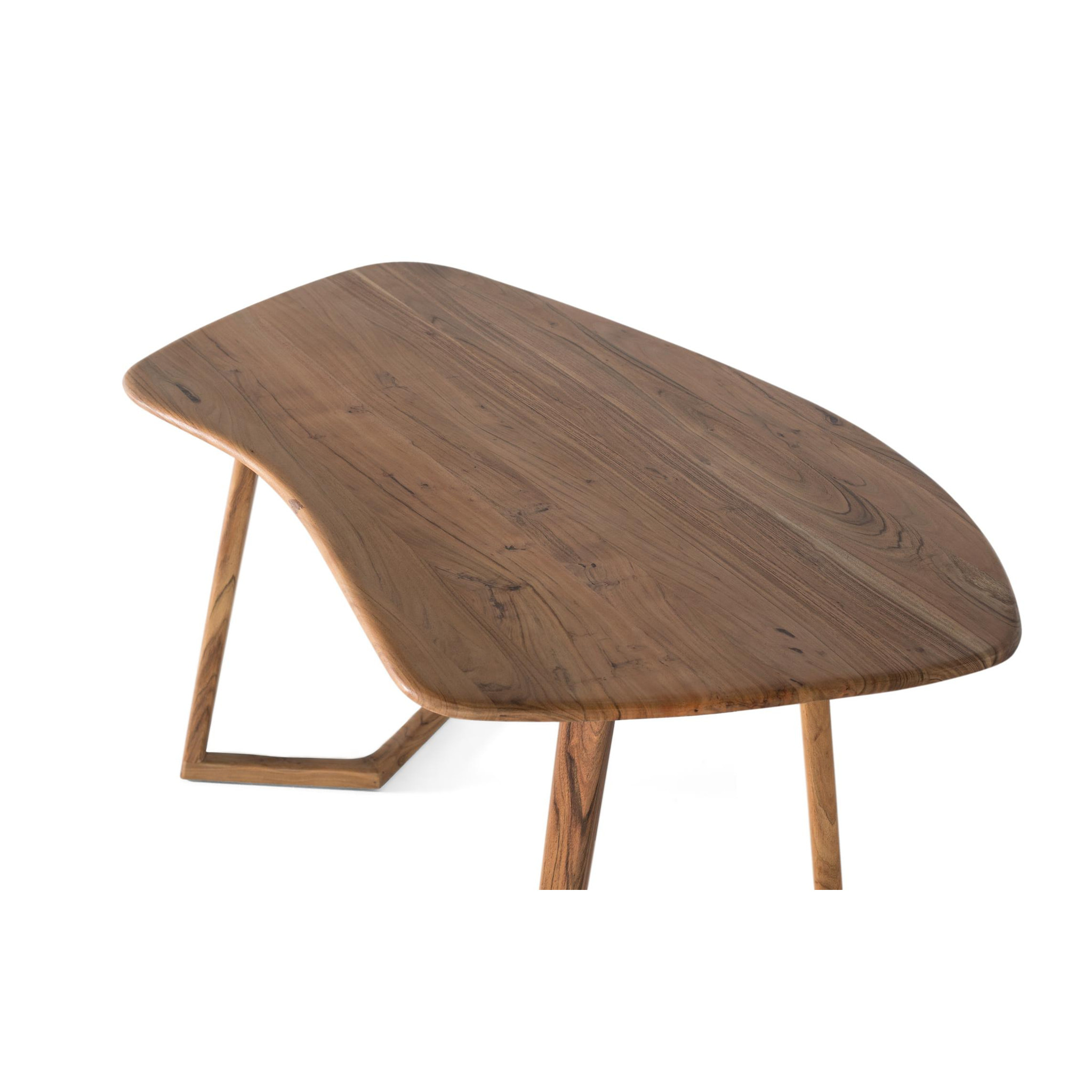 Escritorio de Madera de Acacia 140 Cm Estilo Rústico Moderno