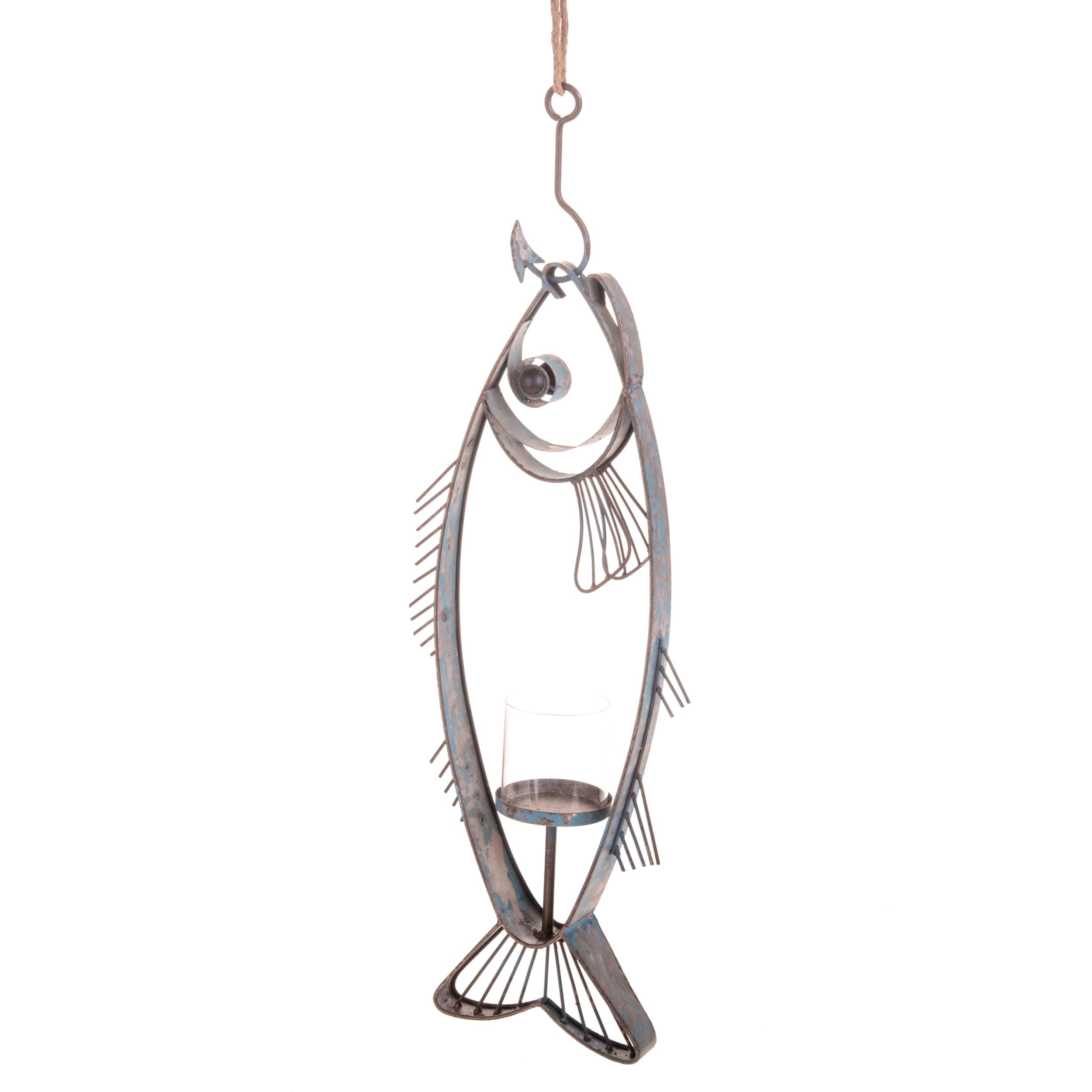 Pesce Portacero Da App.27 Cm - Pezzi 1 - 17X68X9cm - Colore: Incolore - Bianchi Dino - Marina Lanterne E P/Candele