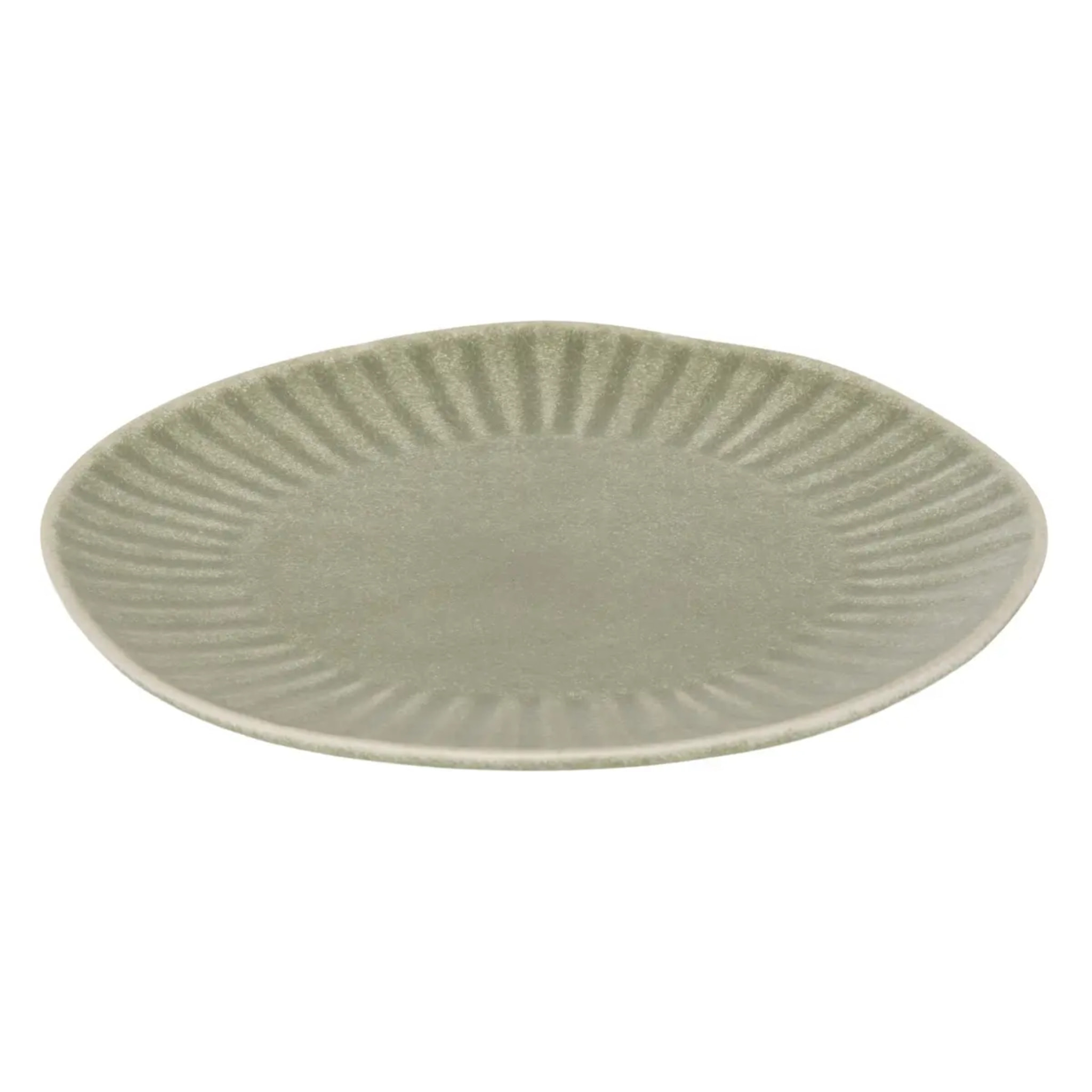 Lot de 4 Assiette plate Nyero ronde D.27cm vert